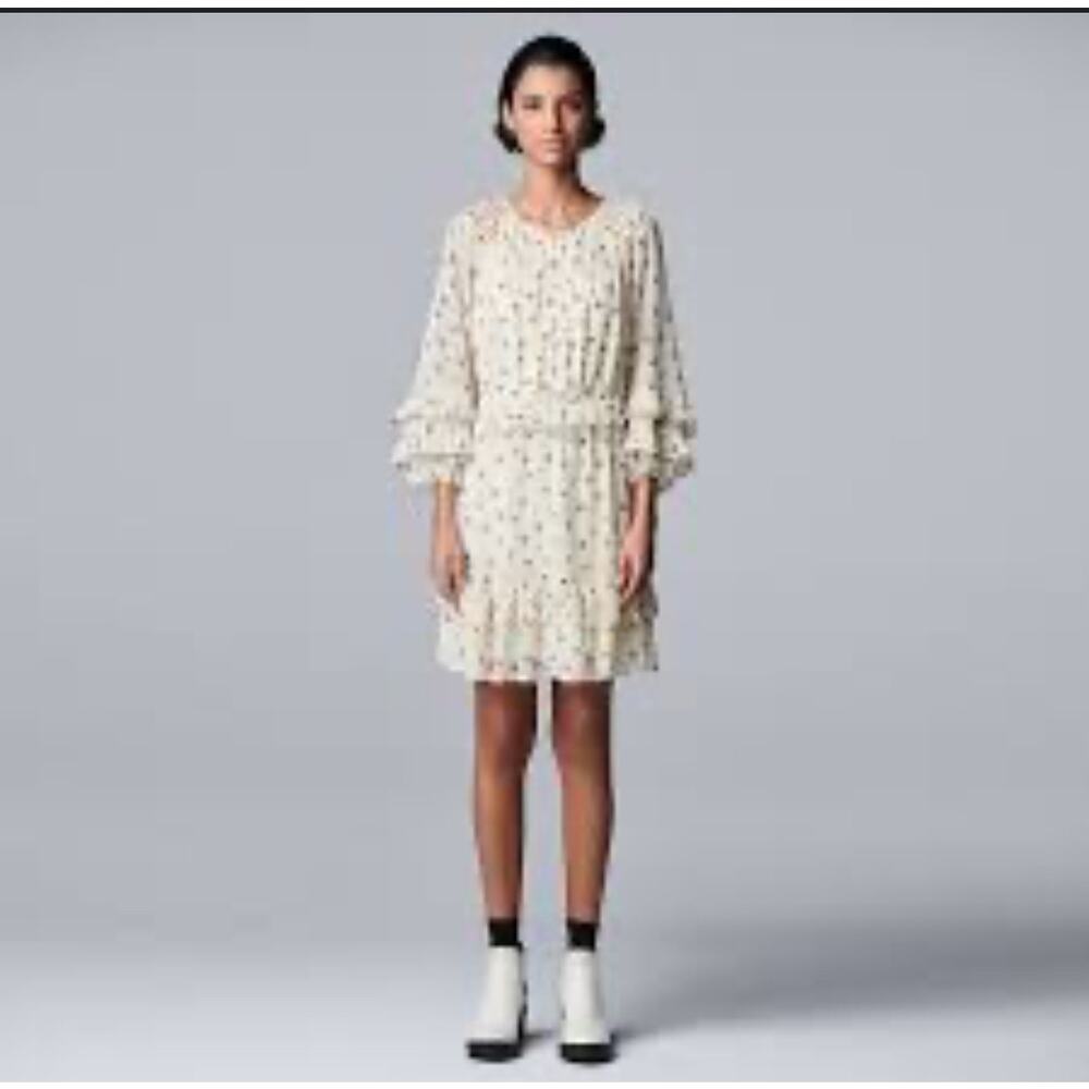 NWT Vera Wang Sash Midi Dress XL